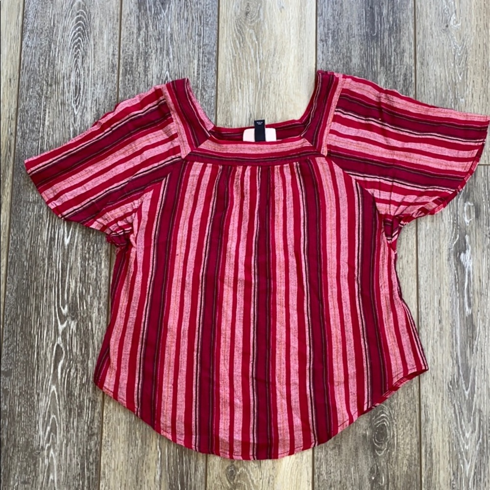 Super boho cute striped cropped top from target!
